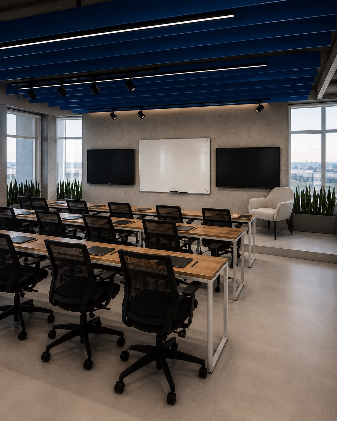 Sala de aula da Istud Academy, na Arena BSB, em Brasília
